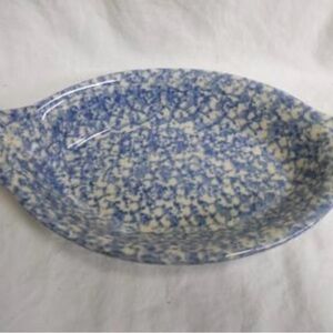 Gerald Henn Workshops Blue Spongeware Au Gratin